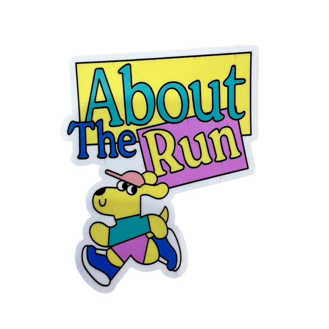 About The Run Sticker