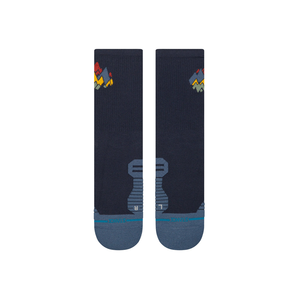 Stance Peaks Ribbed Light Crew Socks