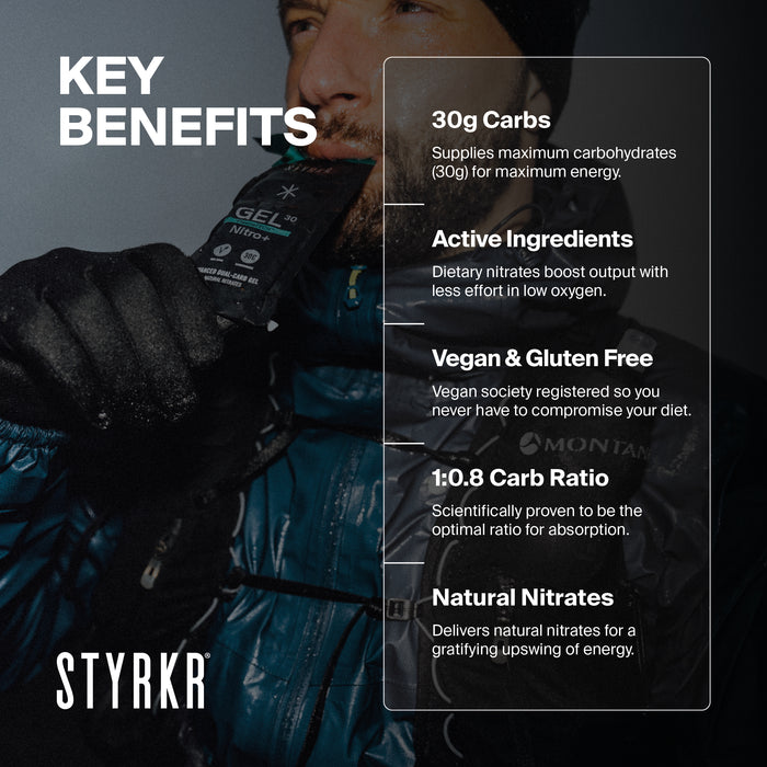 STYRKR GEL30 Nitro Dual-Carb Energy Gel