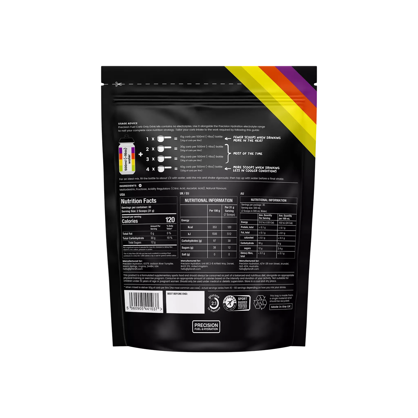 Precision Fuel Carb only Drink Mix