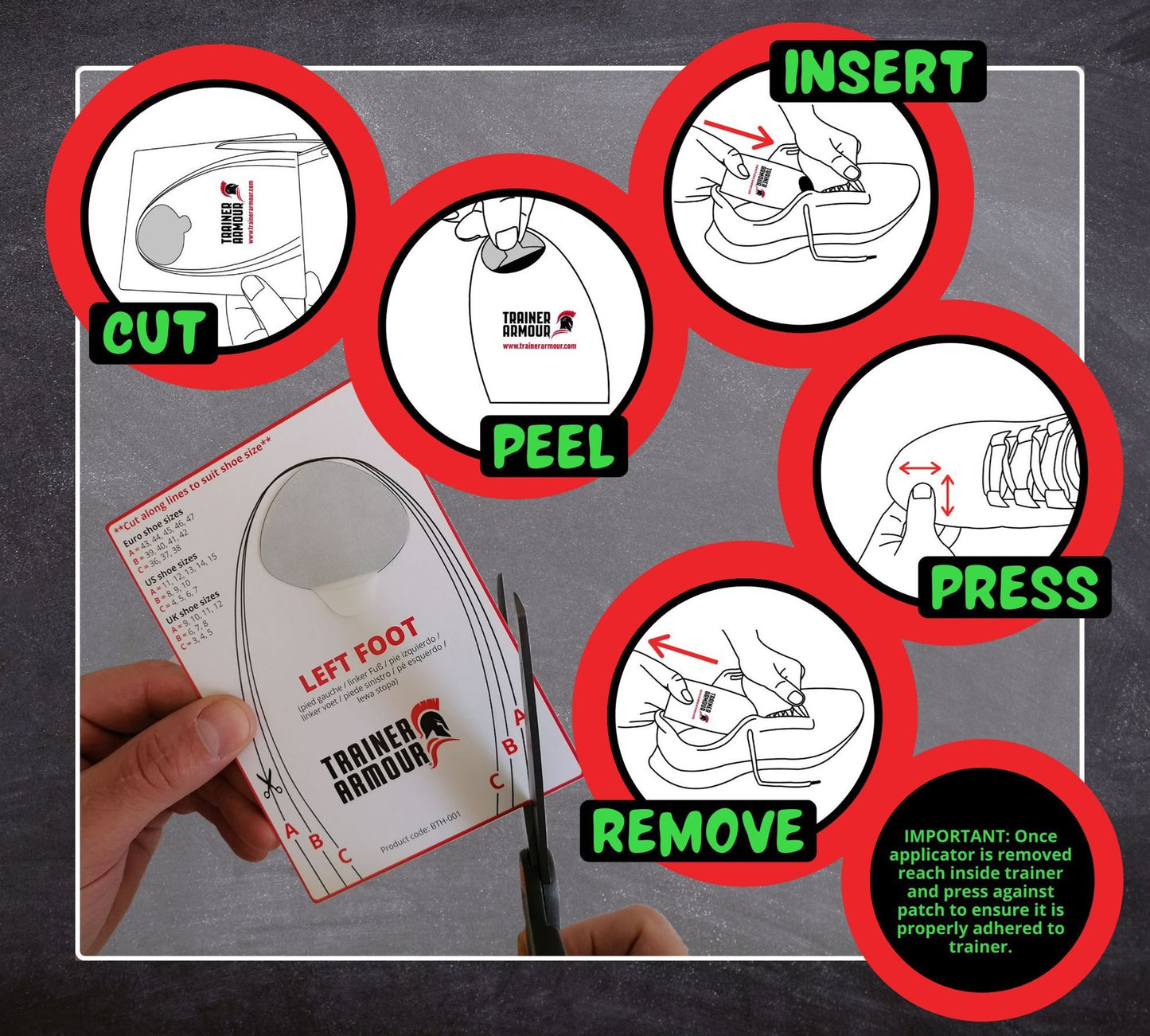 Trainer Armour - Big Toe Hole Preventer