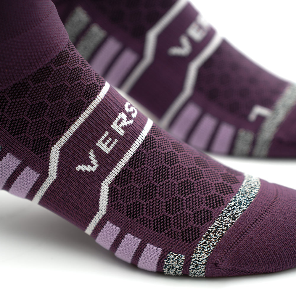 Versus Midnight Plum Trail Run Crew Socks
