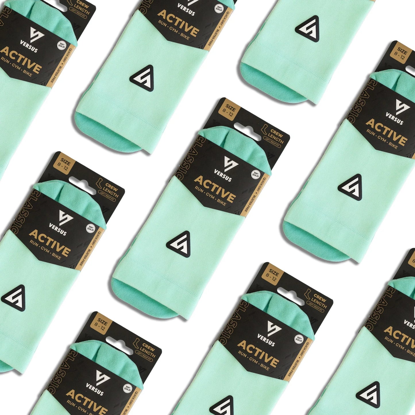 Versus Classic Mint Active Crew Socks
