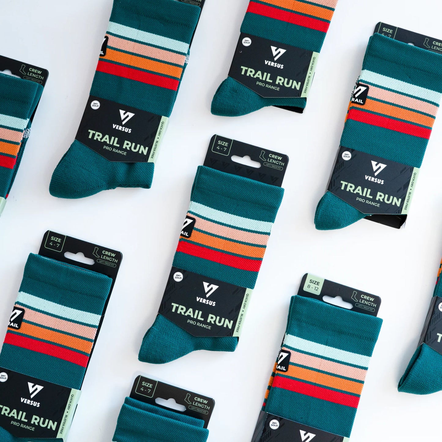 Versus Dusk Trail Run Crew Socks